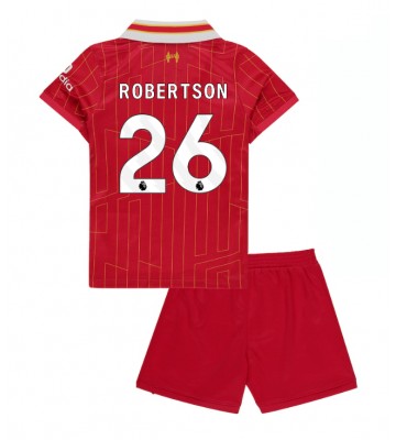 Liverpool Andrew Robertson #26 Primera Equipación Niños 2024-25 Manga Corta (+ Pantalones cortos)